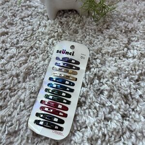 Brand new Scuncii hair clips - 12 pack, multicoloured